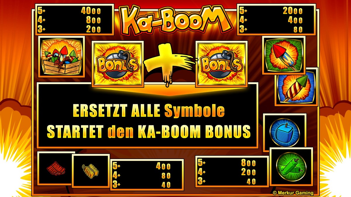 Kaboom-Spielplan