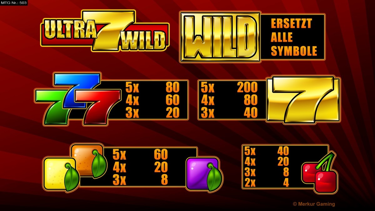 Ultra7Wild-Spielplan